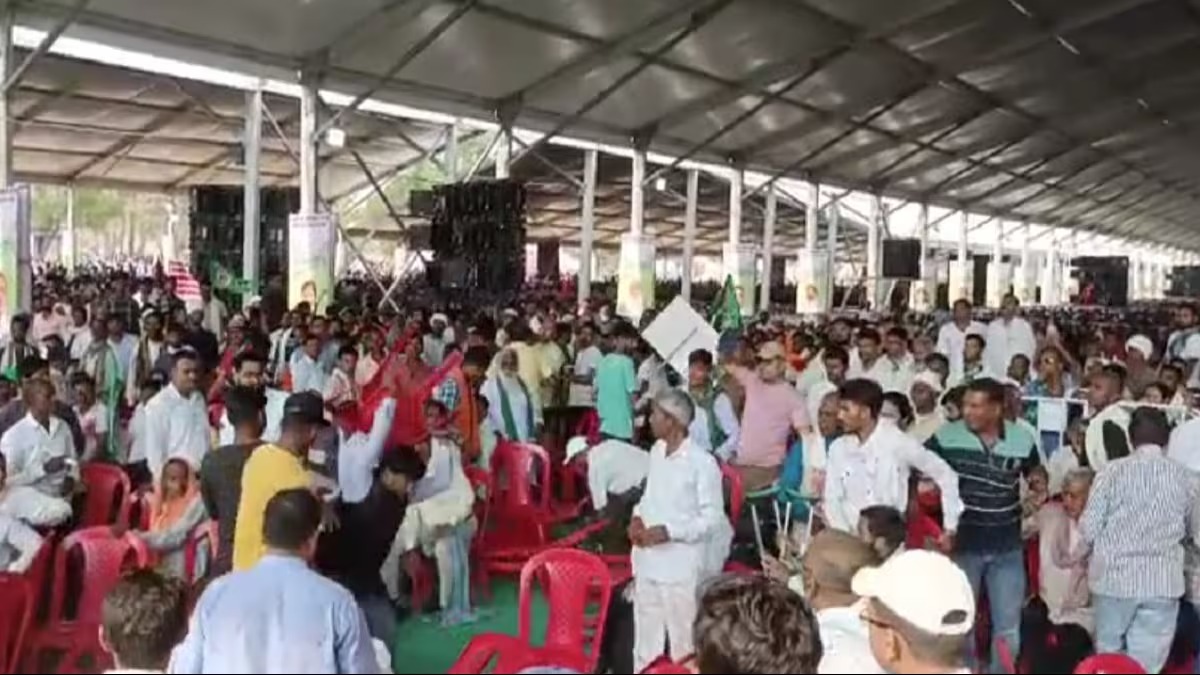 high voltage drama at India alliance rally